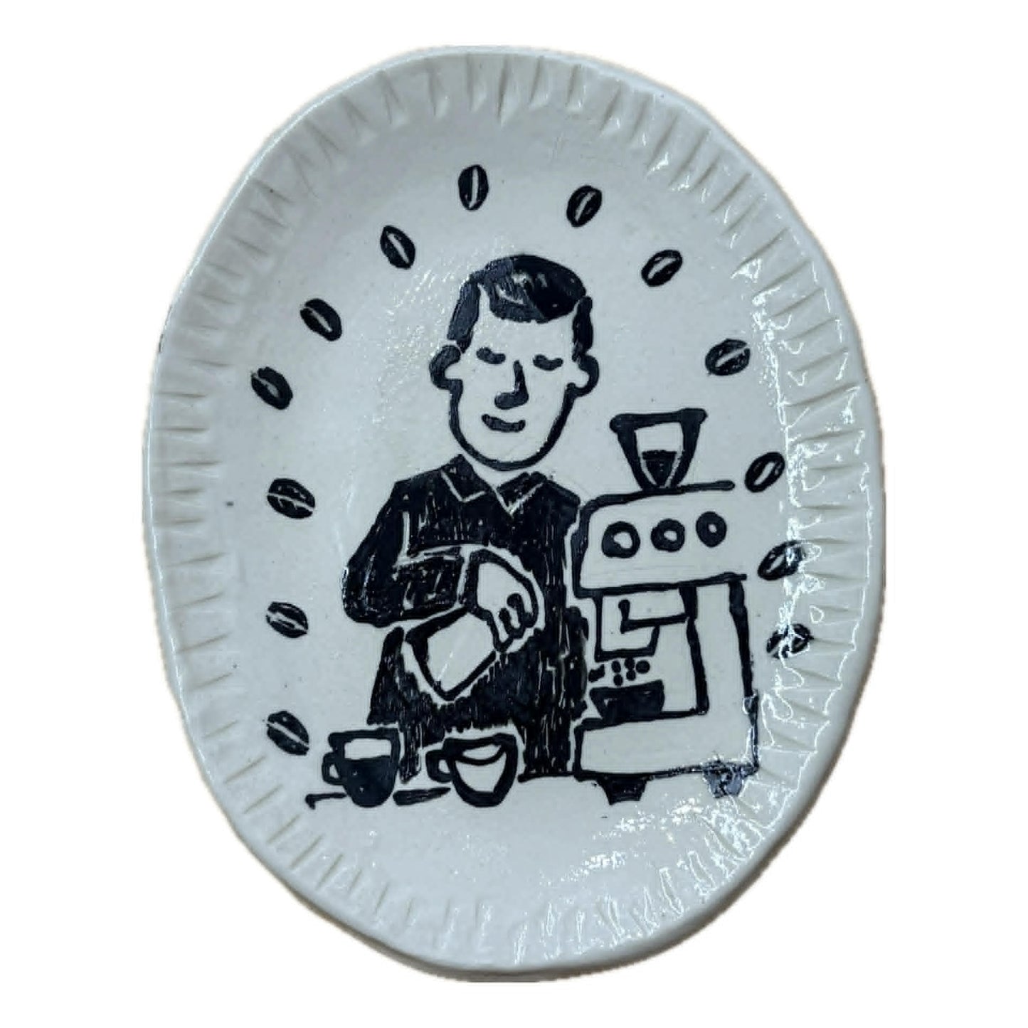 BELOVED POTTERY - Drawing Plate (small) - Barista