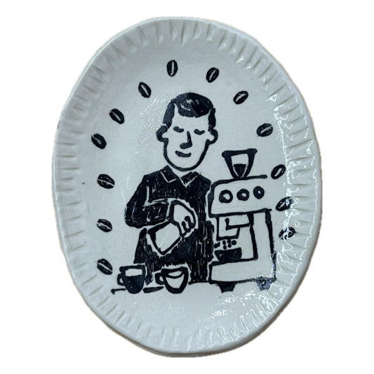 BELOVED POTTERY - Drawing Plate (small) - Barista