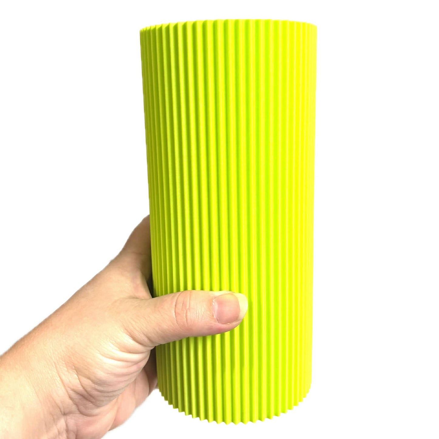 DWAYNSKI.3D - "Mapee" Vase - Neon Yellow