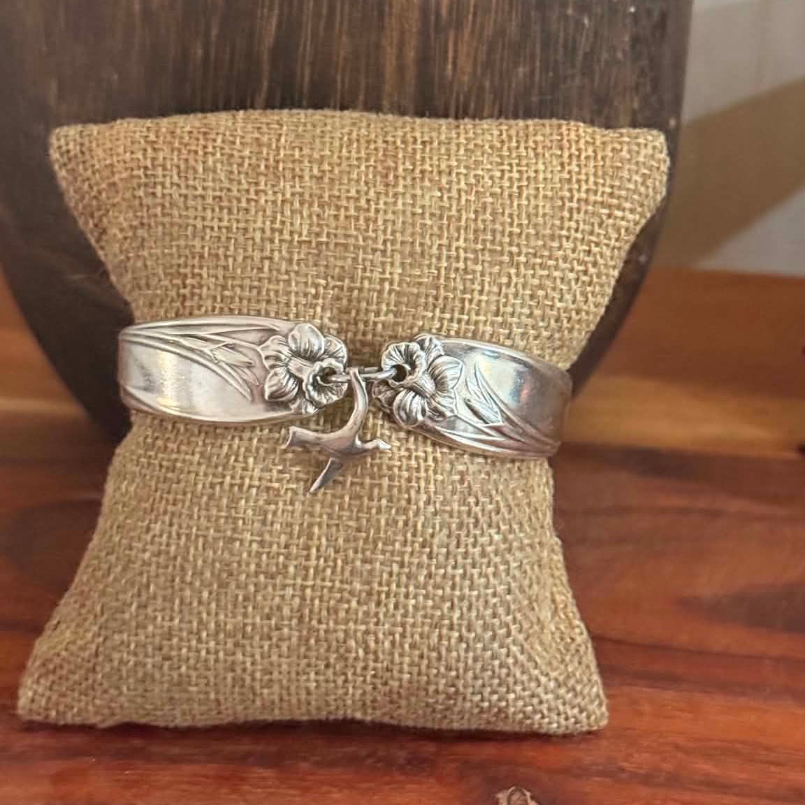 MOLLY MADE- Vintage 'Daffodil' Silverware Bracelet