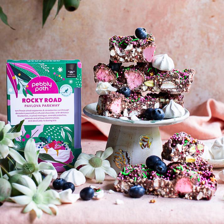 PEBBLY PATH- Christmas Rocky Road- Pavlova Parkway- 100g