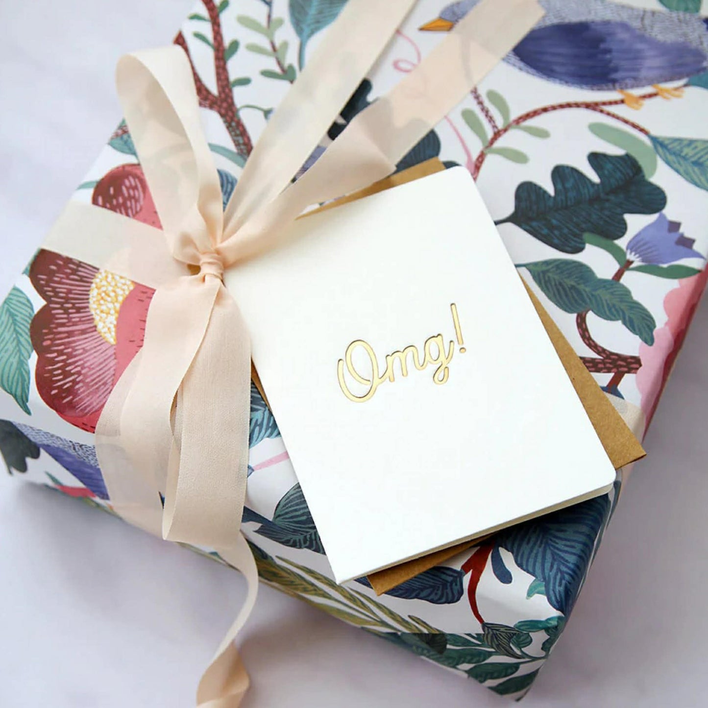 BESPOKE LETTERPRESS - "OMG" Greeting Card