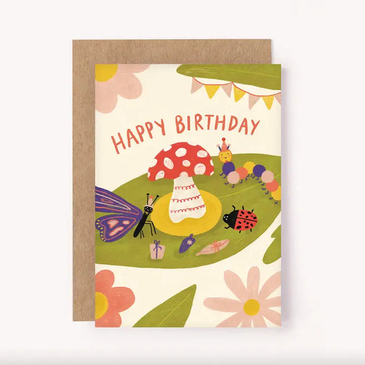 LAUREN SISSON STUDIO- "Bug Party" Birthday Card