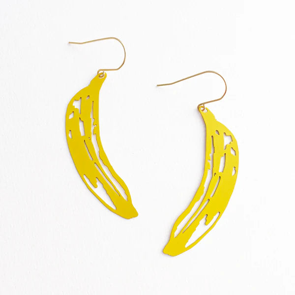 DENZ & CO- Yellow Bananas - DANGLE EARRINGS