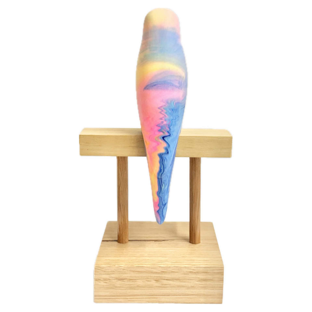 PETE CROMER - RESIN BUDGERIGAR #2 - Bubblegum Swirl