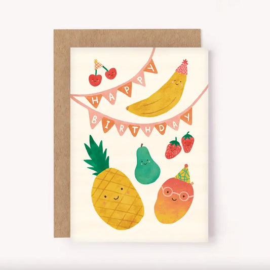 LAUREN SISSON STUDIO- "Fruit Party" Birthday Card