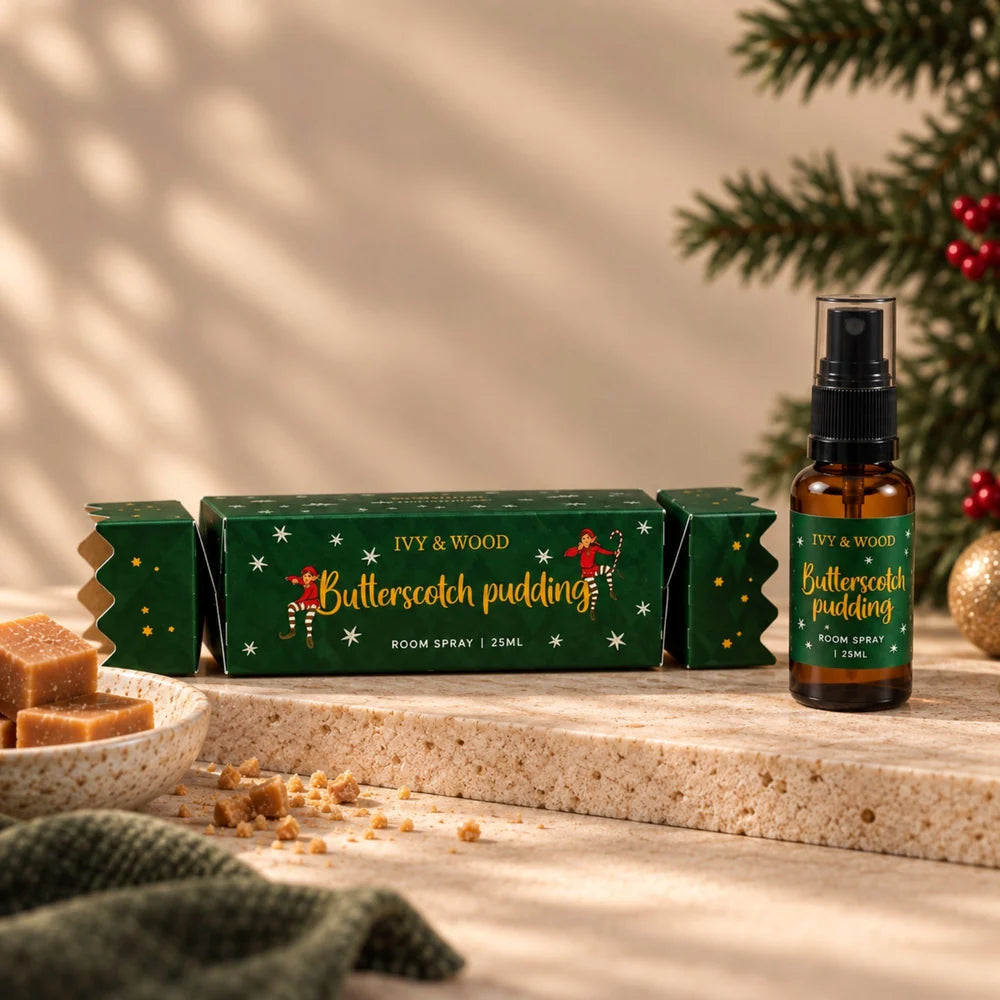 IVY & WOOD - 'Butterscotch Pudding' Room Spray Christmas Bon Bon