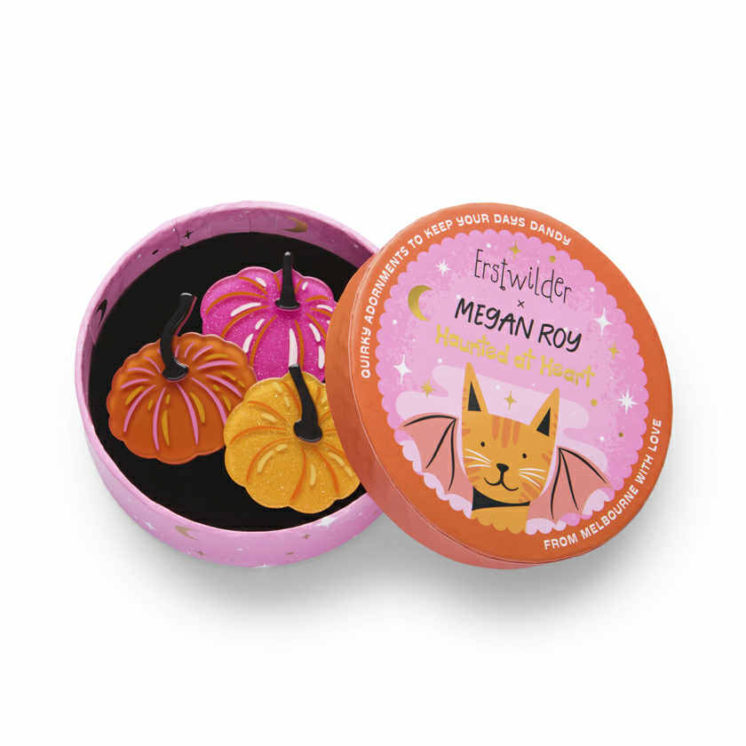 ERSTWILDER - "Just Gourdgeous Brooch" - HAUNTED AT HEART- HALLOWEEN COLLECTION