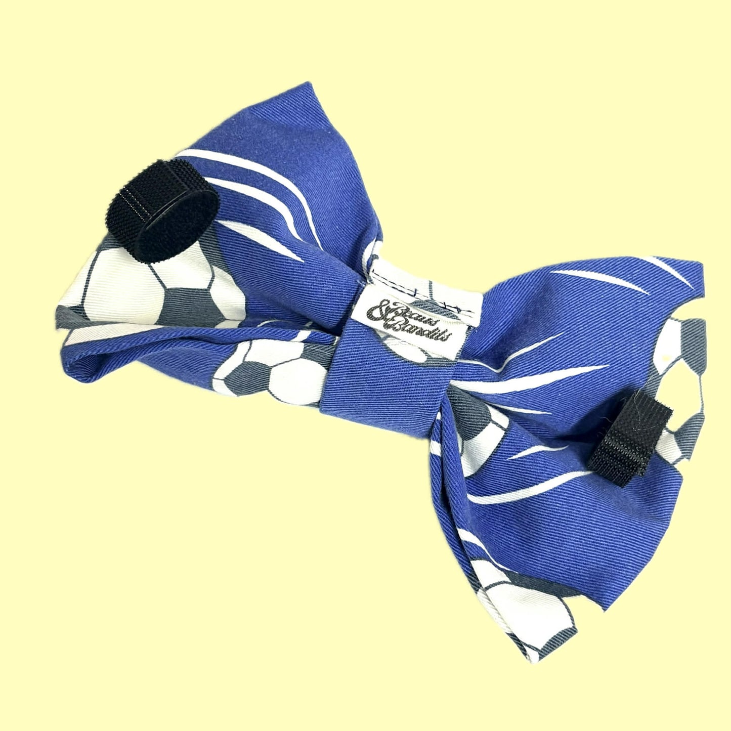 BEAUS AND BANDITS - DOGGY BOW TIE - SOCCER - LARGE