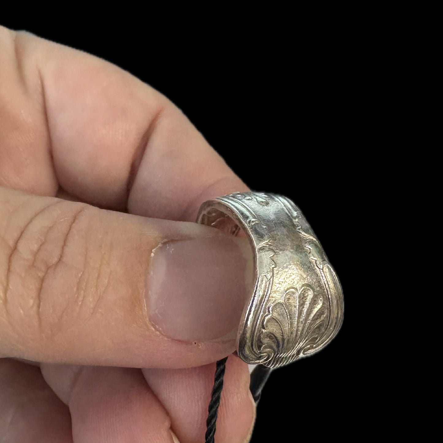 MOLLY MADE - Vintage Silverware Cake Fork Handle Ring