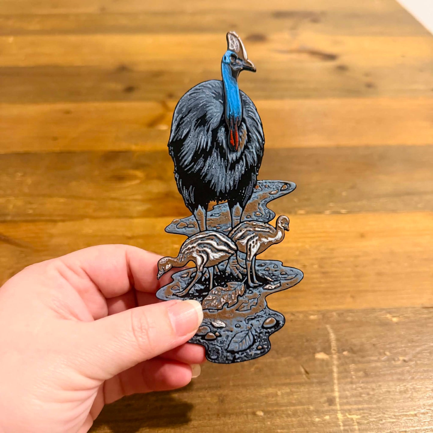 DWAYNSKI.3D - "Cassowary" Urban Birds Bookmark