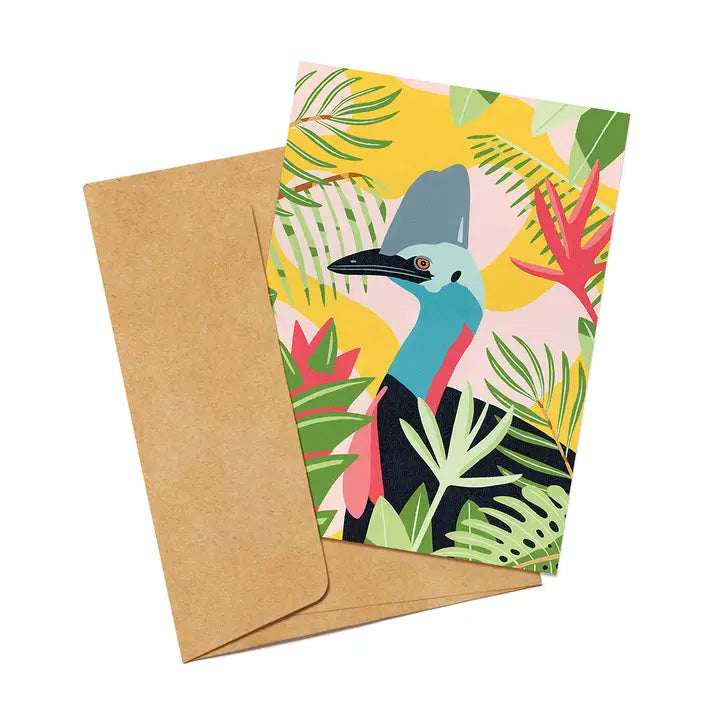 OUTER ISLAND - Cassowary- Blank Greeting Card