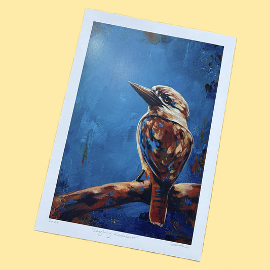 AKASHA MEAD ART- "Laughing Kookaburra" A4 Fine Art Print