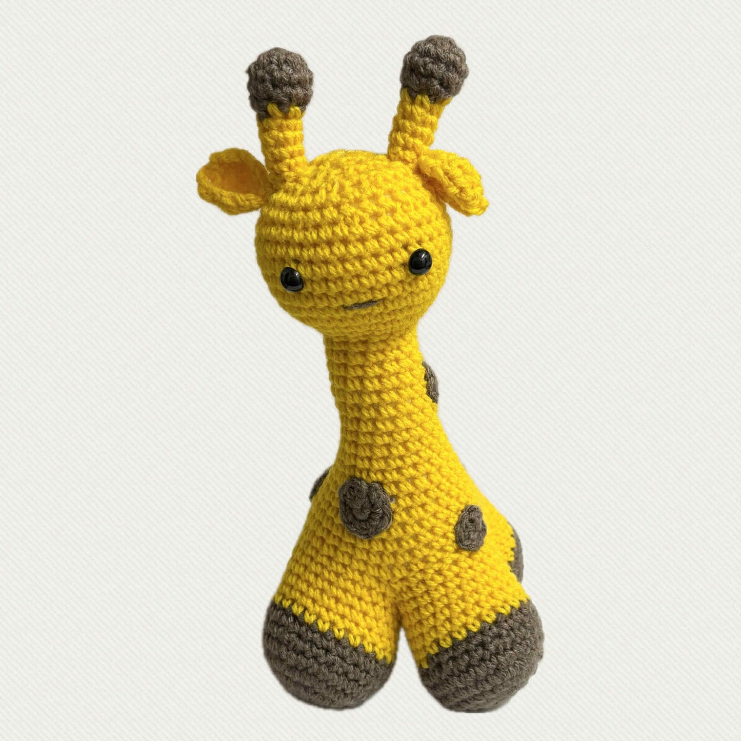 BEAKNITS- CROCHET GIRAFFE- Warm Yellow and Brown