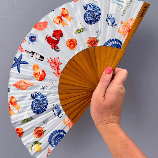 SISTA & CO. - BESPOKE HAND FANS - Take Me Away - Medium