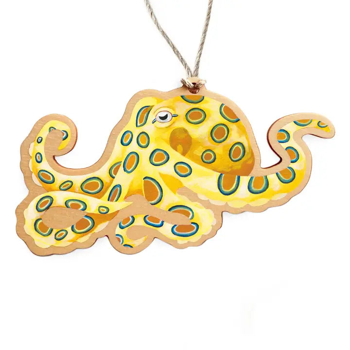 OUTER ISLAND - BLUE-RINGED OCTOPUS- Hanging Ornament Decoration