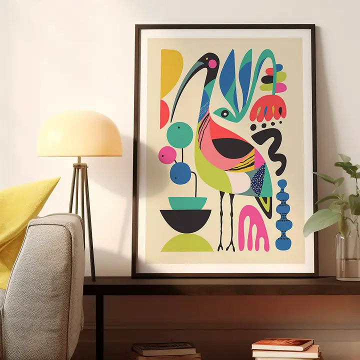 3 BIRDIES STUDIO- "Ibis" A5 Art Print
