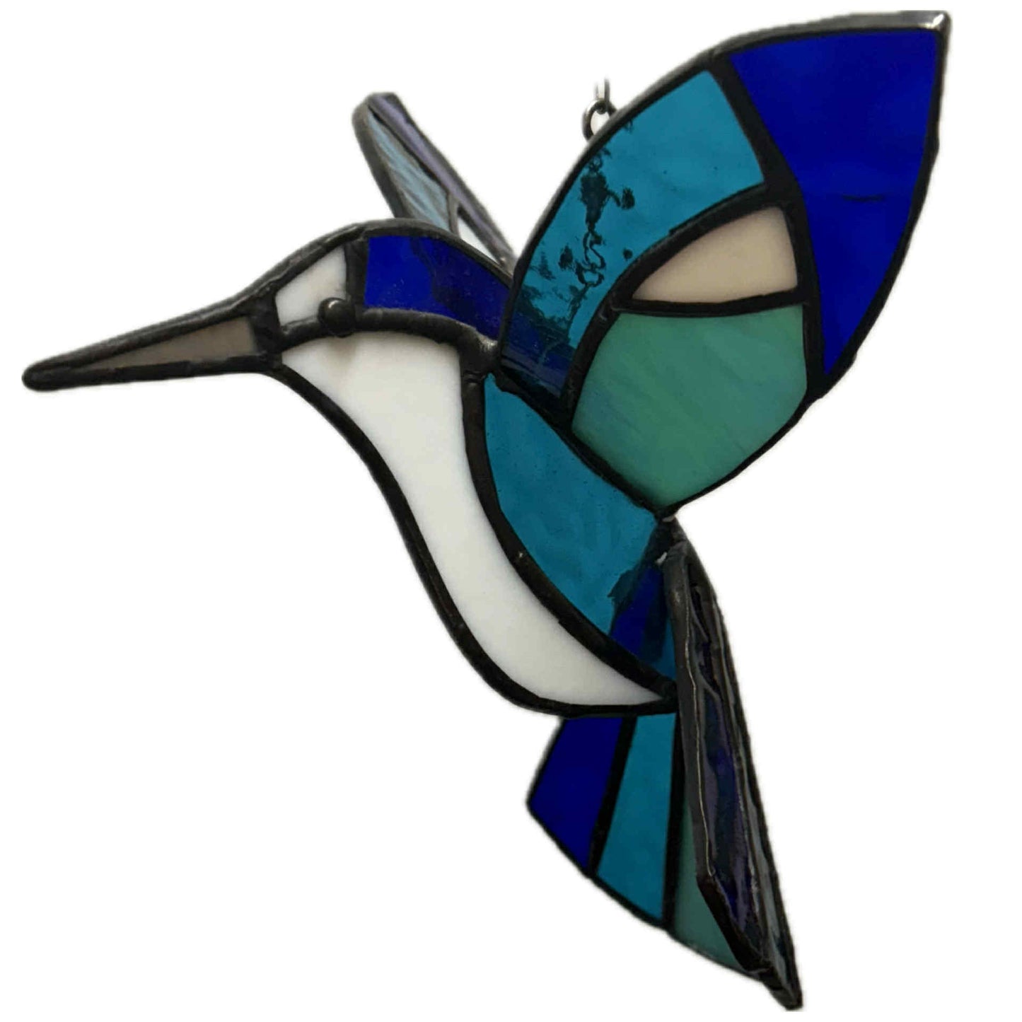 SWAN GLASS - 3D FOREST KINGFISHER - Stained Glass Ornament