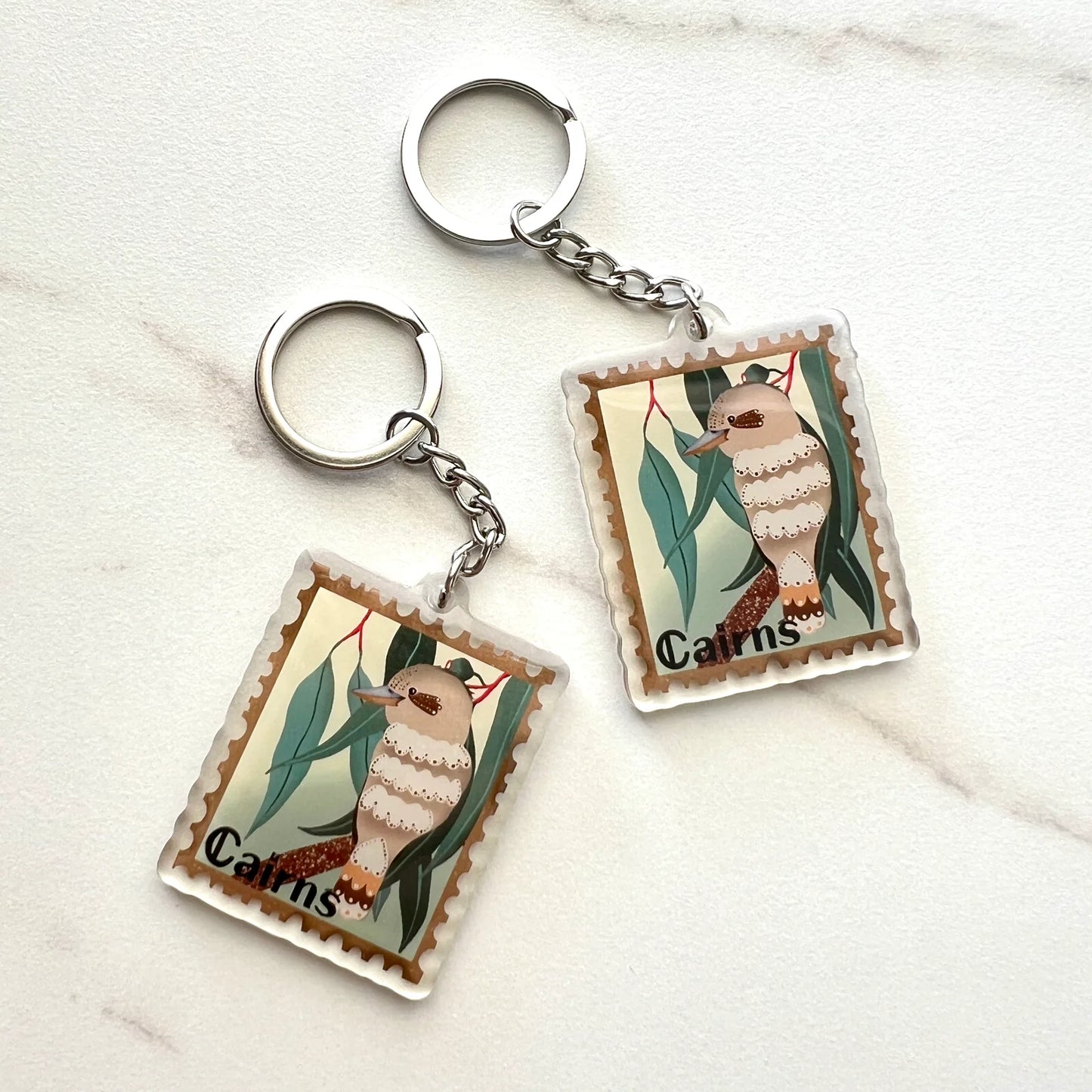 ESZTER'S CREATIONS - "Cairns Kookaburra" Acrylic Keychain