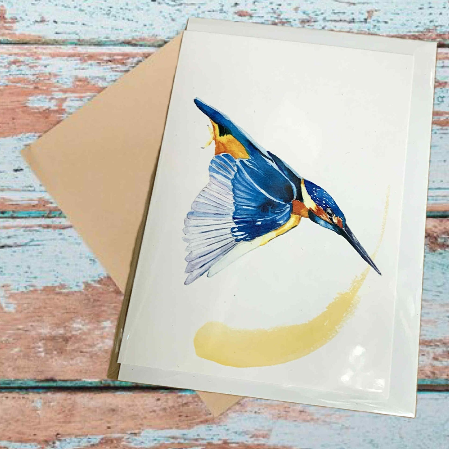 ESZTER'S CREATIONS- "Kingfisher"- Greeting Card