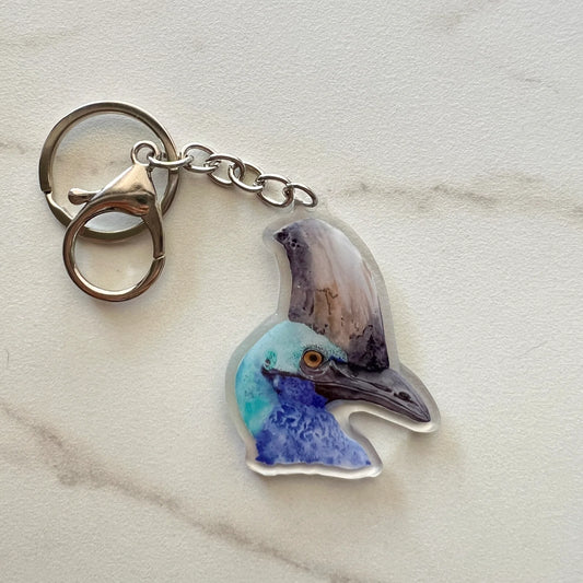 ESZTER'S CREATIONS - "Cassowary" Acrylic Keychain