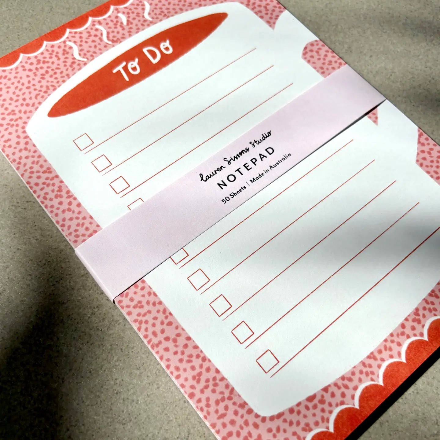 LAUREN SISSON STUDIO- "Coffee To-Do List" - Magnetic Notepad