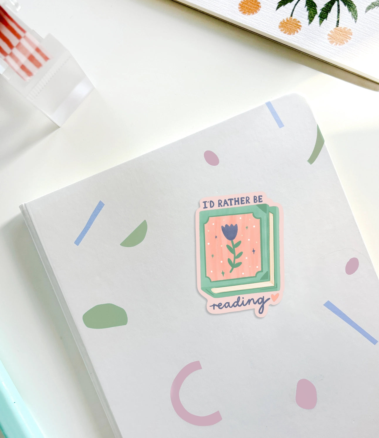 LAUREN SISSONS STUDIO- "I'd Rather be Reading" - Sticker