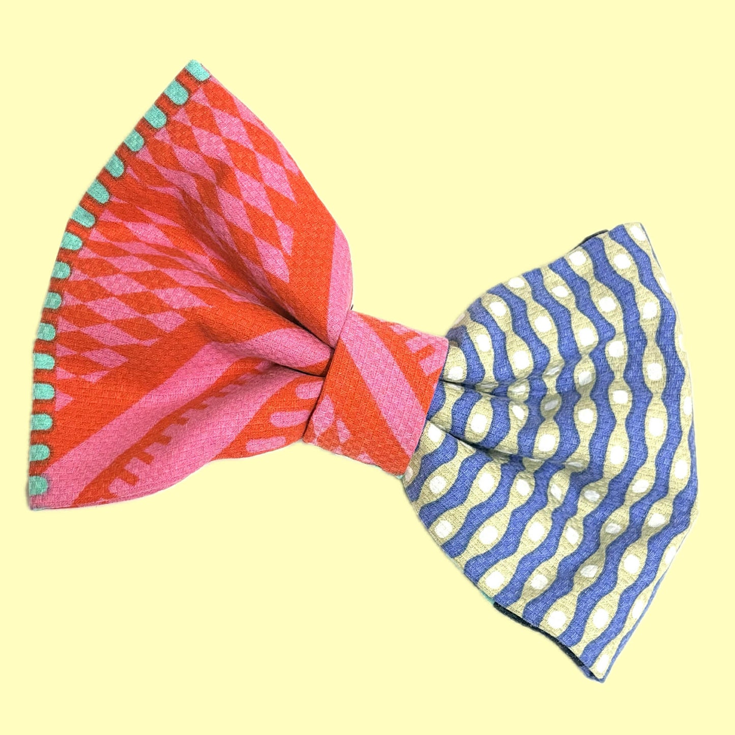 BEAUS AND BANDITS - DOGGY BOW TIE -COLOURFUL - X-LARGE