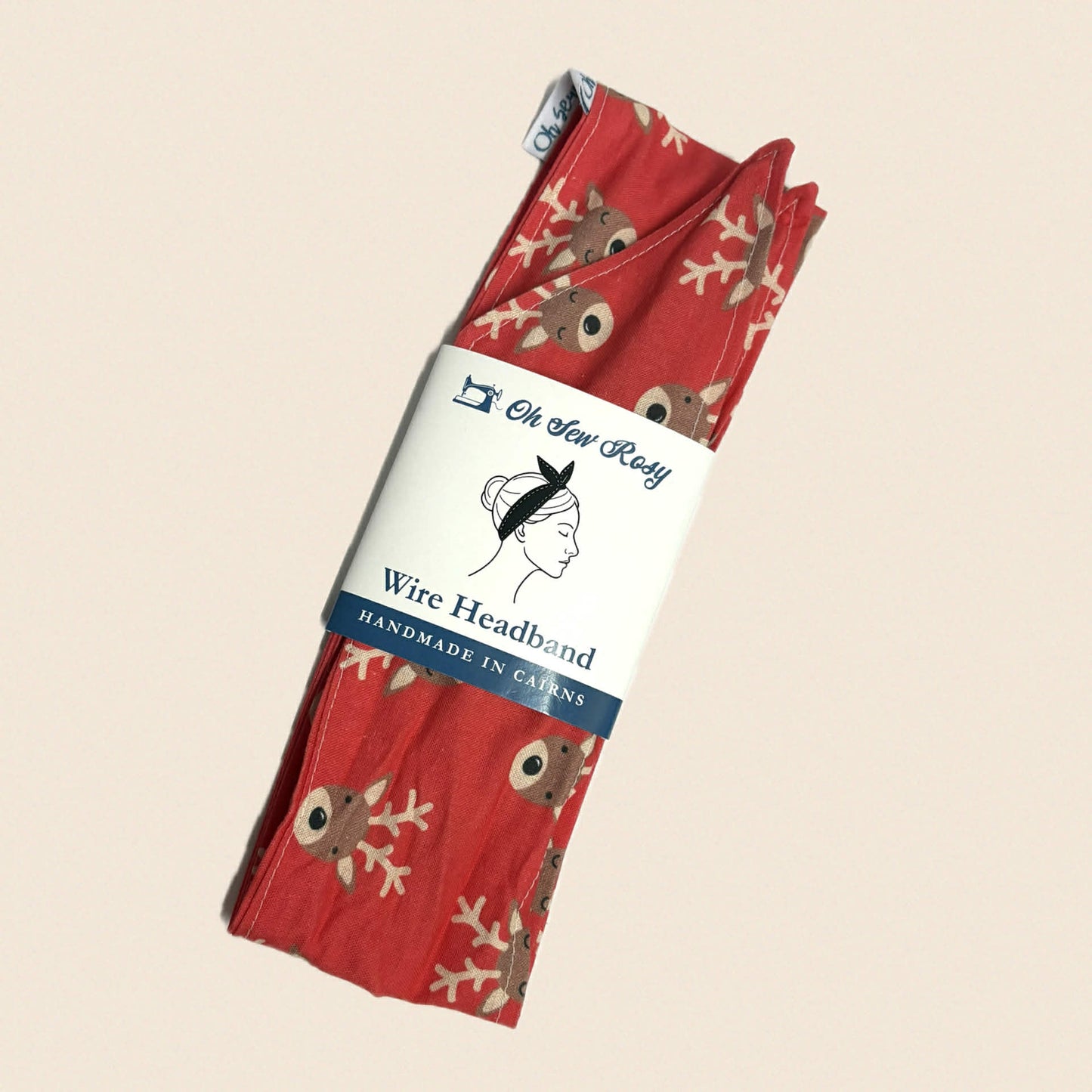 OH SEW ROSY: CHRISTMAS WIRE HEADBAND - Reindeer