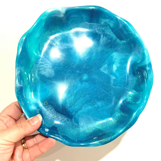 BRENDA STONE ART - Round Rockpool Resin Plate 3