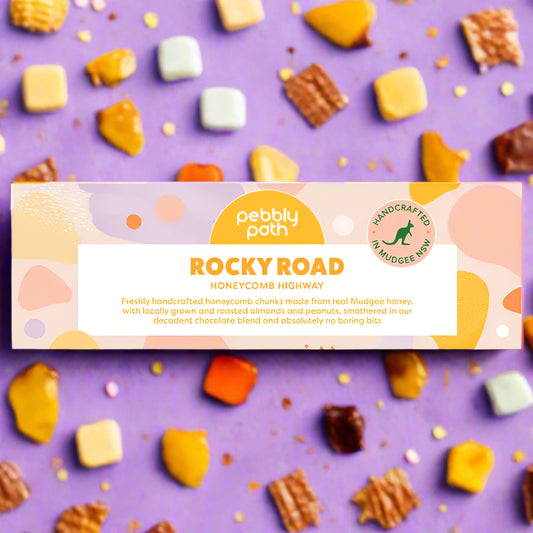 PEBBLY PATH- Honeycomb Highway Rocky Road- 100g