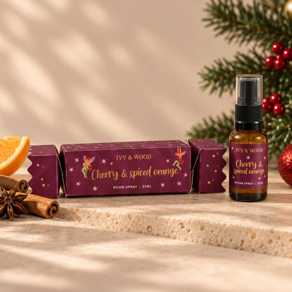 IVY & WOOD - 'Cherry & Spiced Orange' Room Spray Christmas Bon Bon