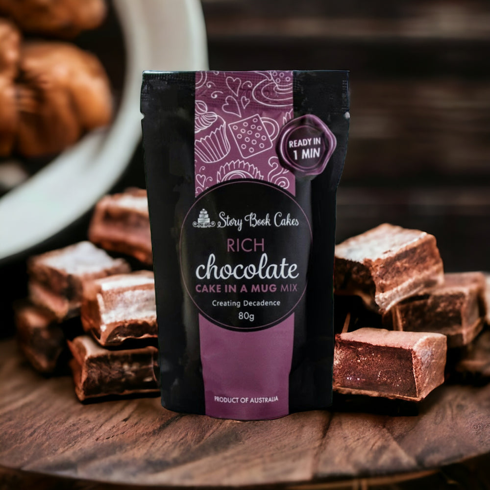 STORYBOOK CAKES - Rich Chocolate Mud Cake in a Mug