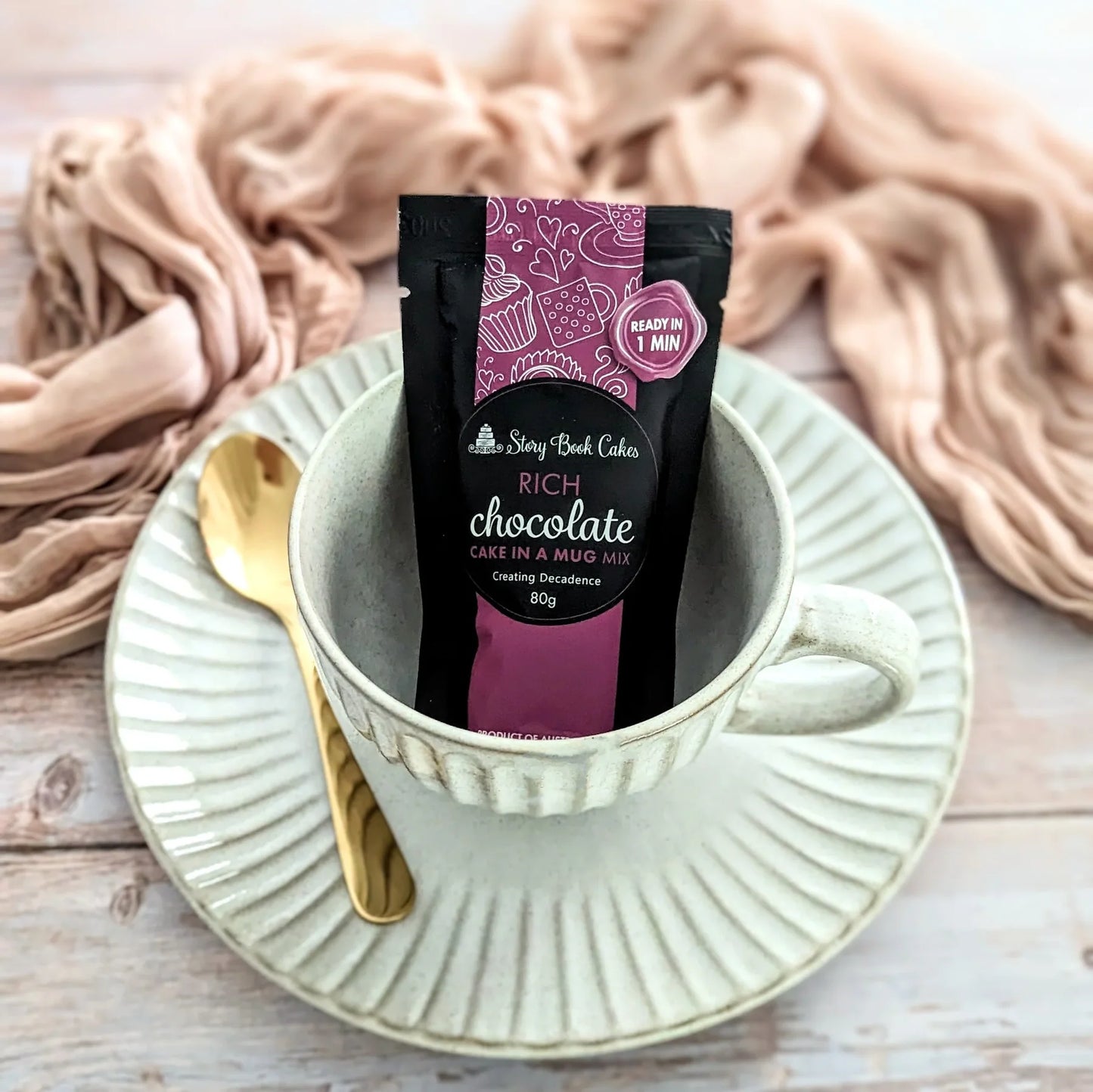 STORYBOOK CAKES - Rich Chocolate Mud Cake in a Mug