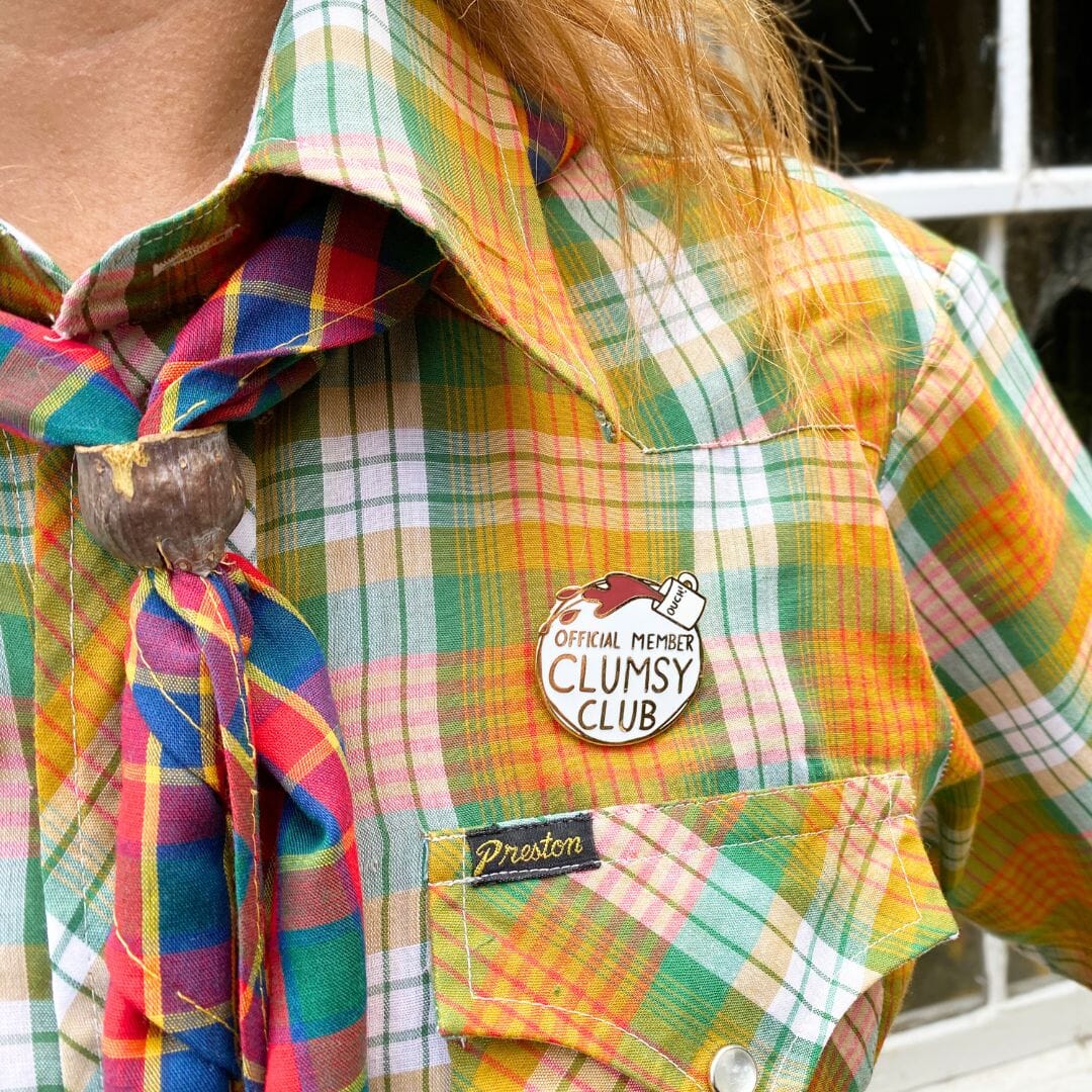 JUBLY-UMPH - "Clumsy Club Official Member" - Lapel Pin