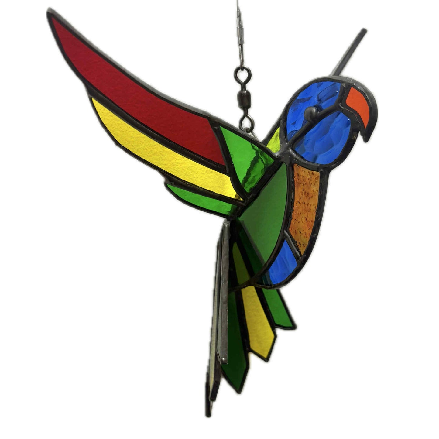 SWAN GLASS - 3D RAINBOW LORIKEET - Stained Glass Ornament