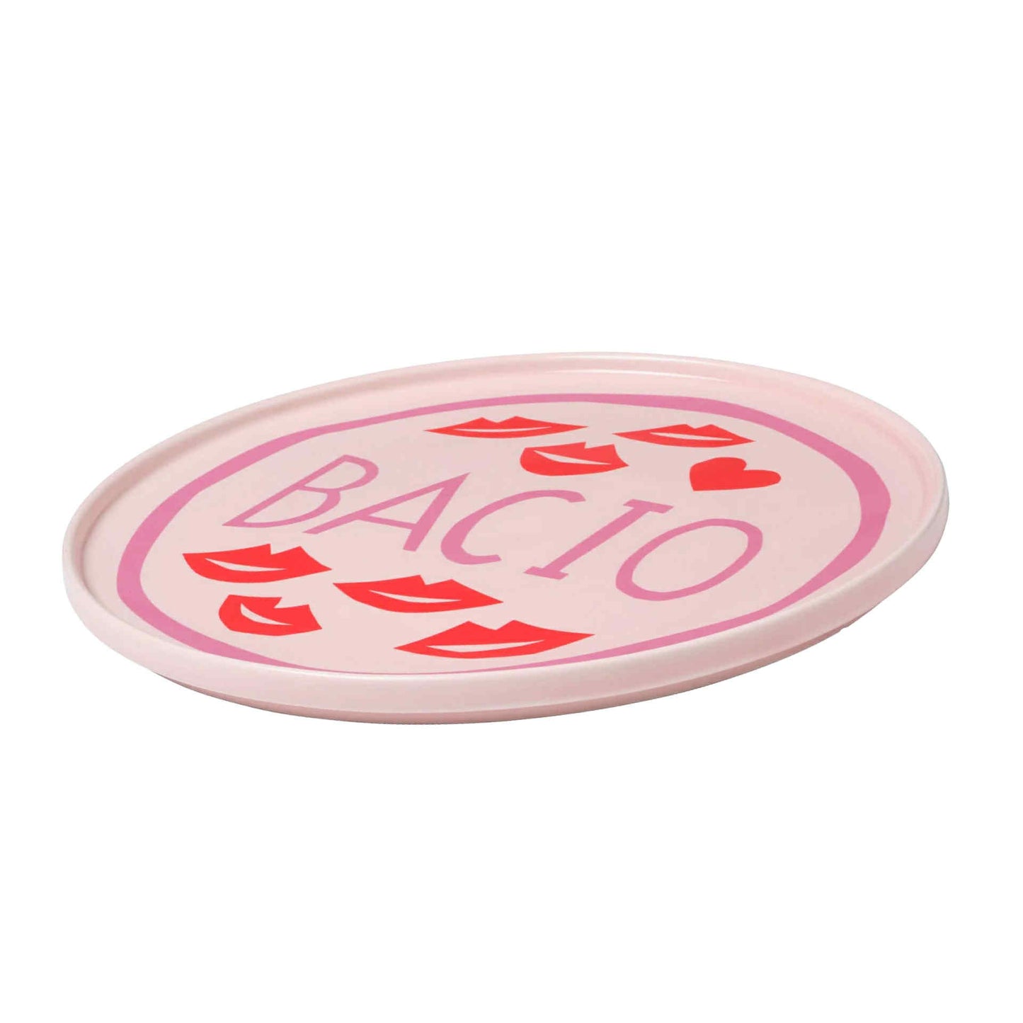 In The Roundhouse - "Bacio" Plate Pink