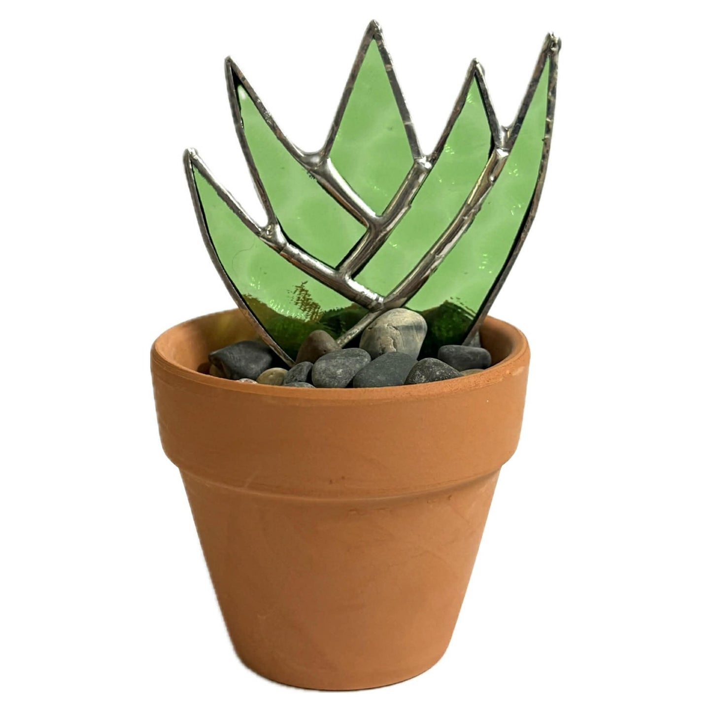 SWAN GLASS - SUCCULENT - STAINED GLASS ORNAMENT #3