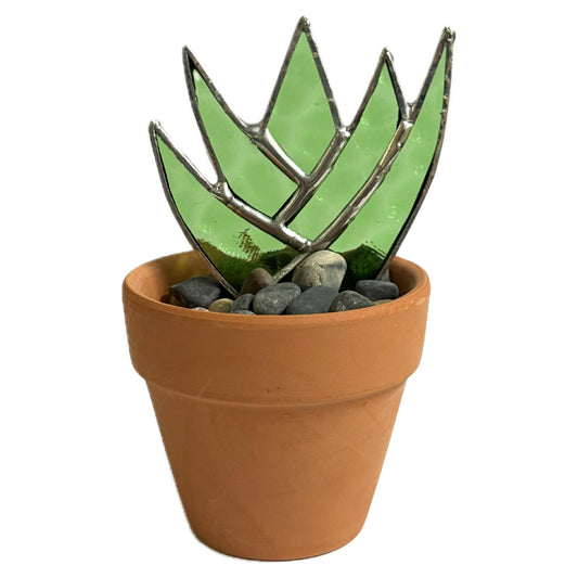 SWAN GLASS - SUCCULENT - STAINED GLASS ORNAMENT #3