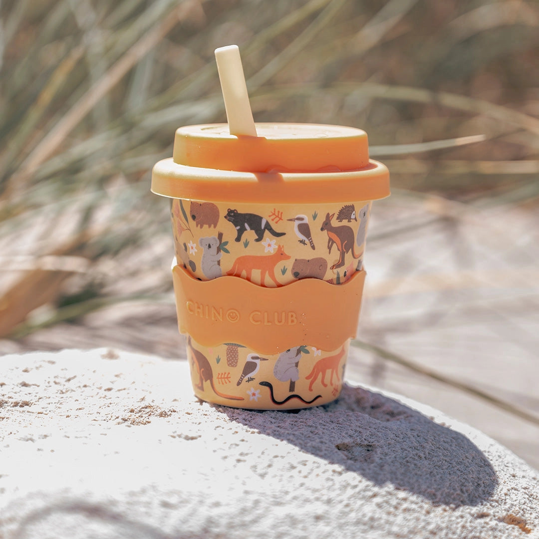 CHINO CLUB- Kids 4oz Reusable Keep Cup- Aussie Animals