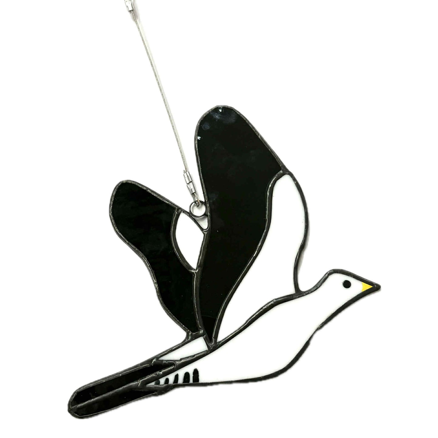 SWAN GLASS - PIED IMPERIAL PIGEON - Stained Glass Ornament