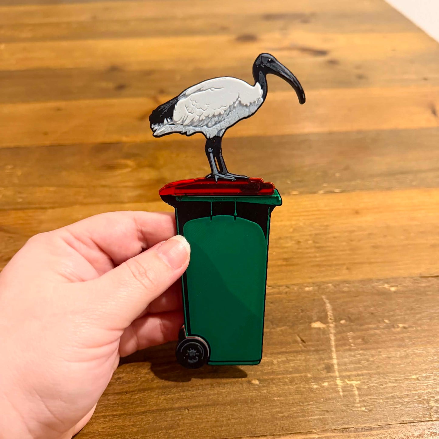 DWAYNSKI.3D - "Bin Chicken" (Ibis) Urban Birds Bookmark