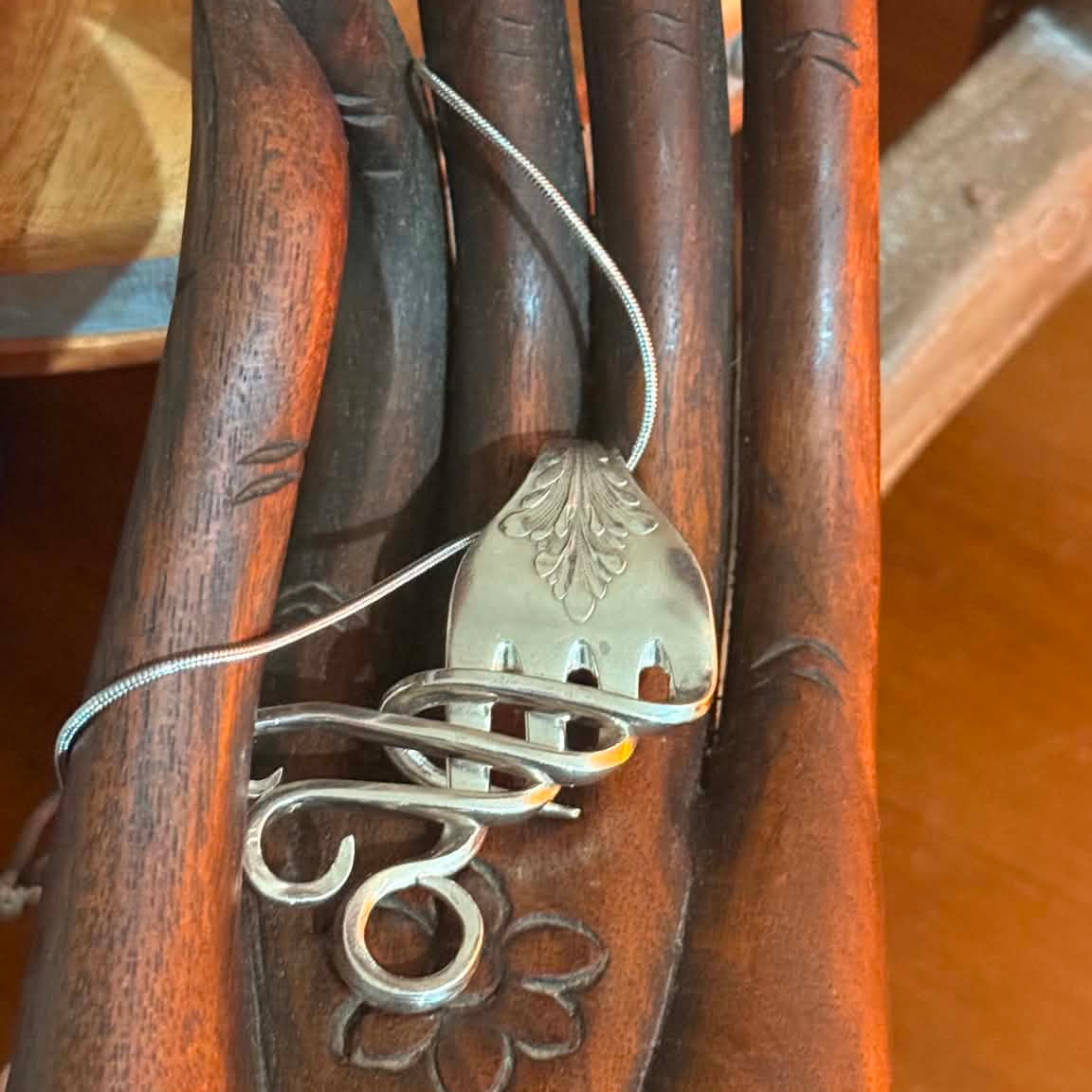 MOLLY MADE- Vintage Fork Pendant Necklace