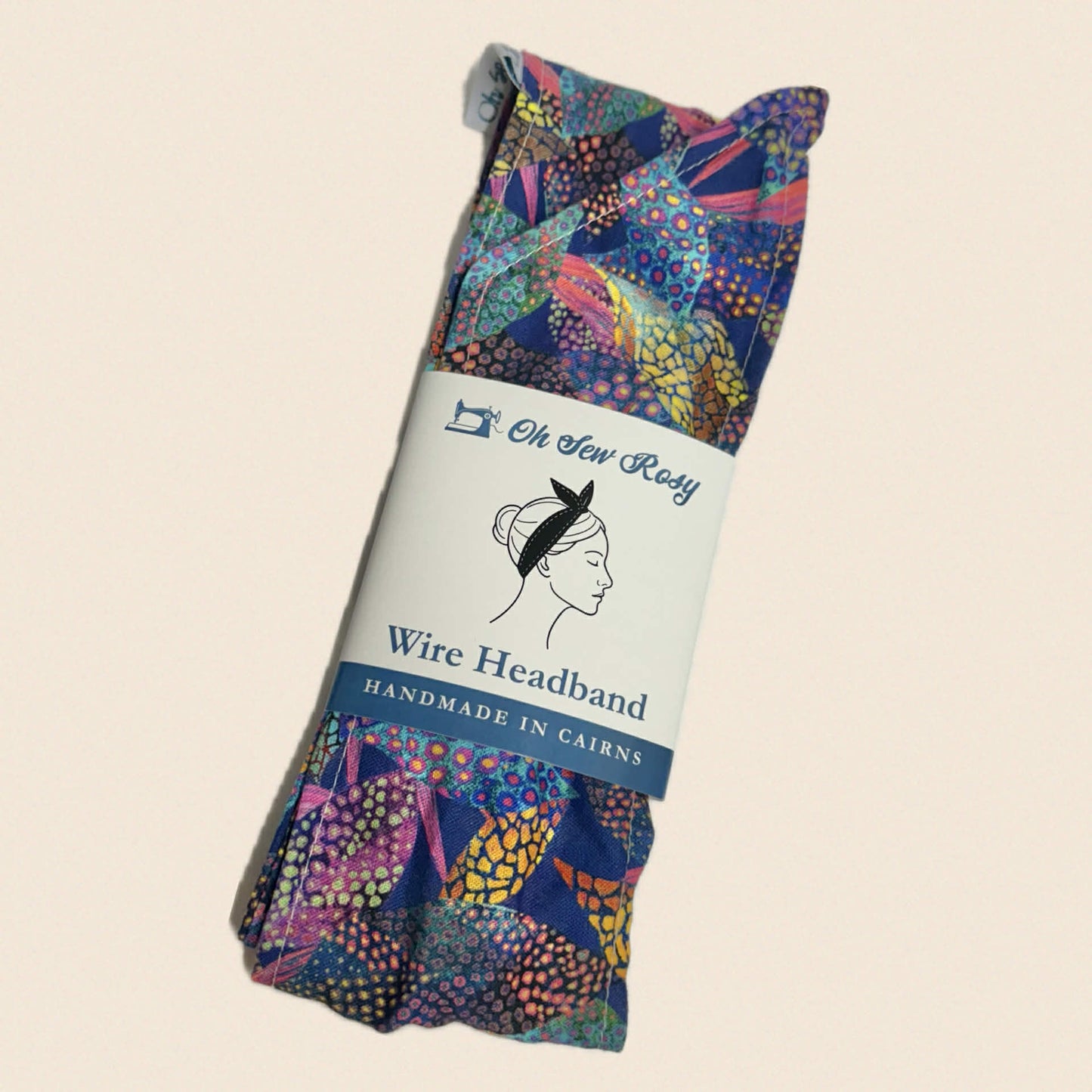 OH SEW ROSY: WIRE HEADBAND - Rainforest Leaves