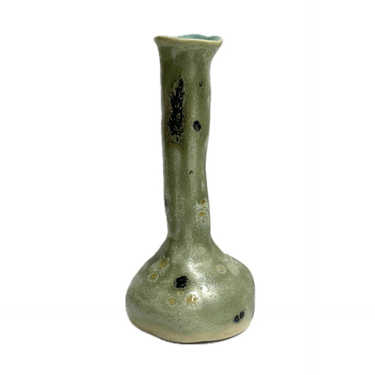 INSPIRED BY NATURE - Aura Bud Vase – Green Black