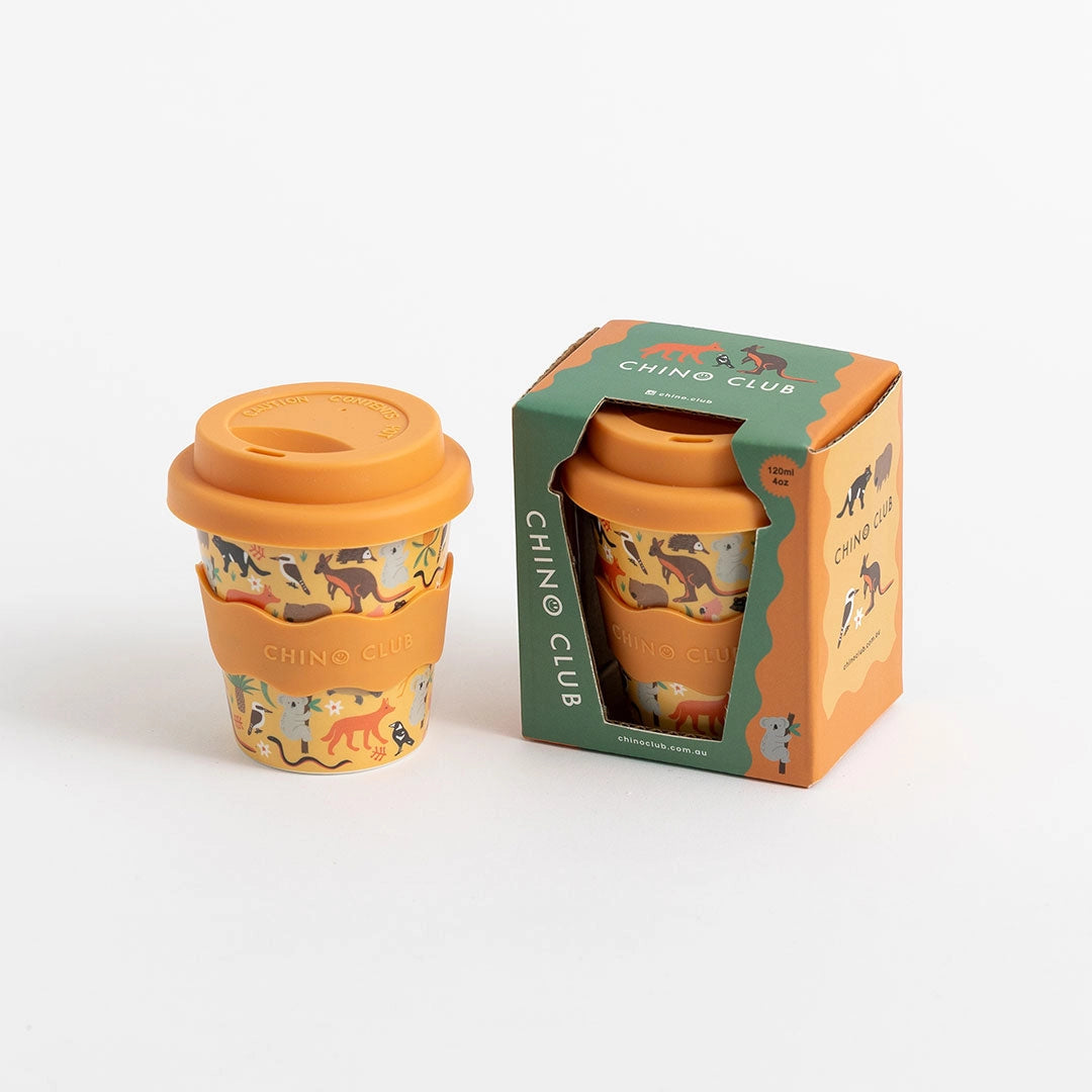 CHINO CLUB- Kids 8oz Reusable Keep Cup- Aussie Animals