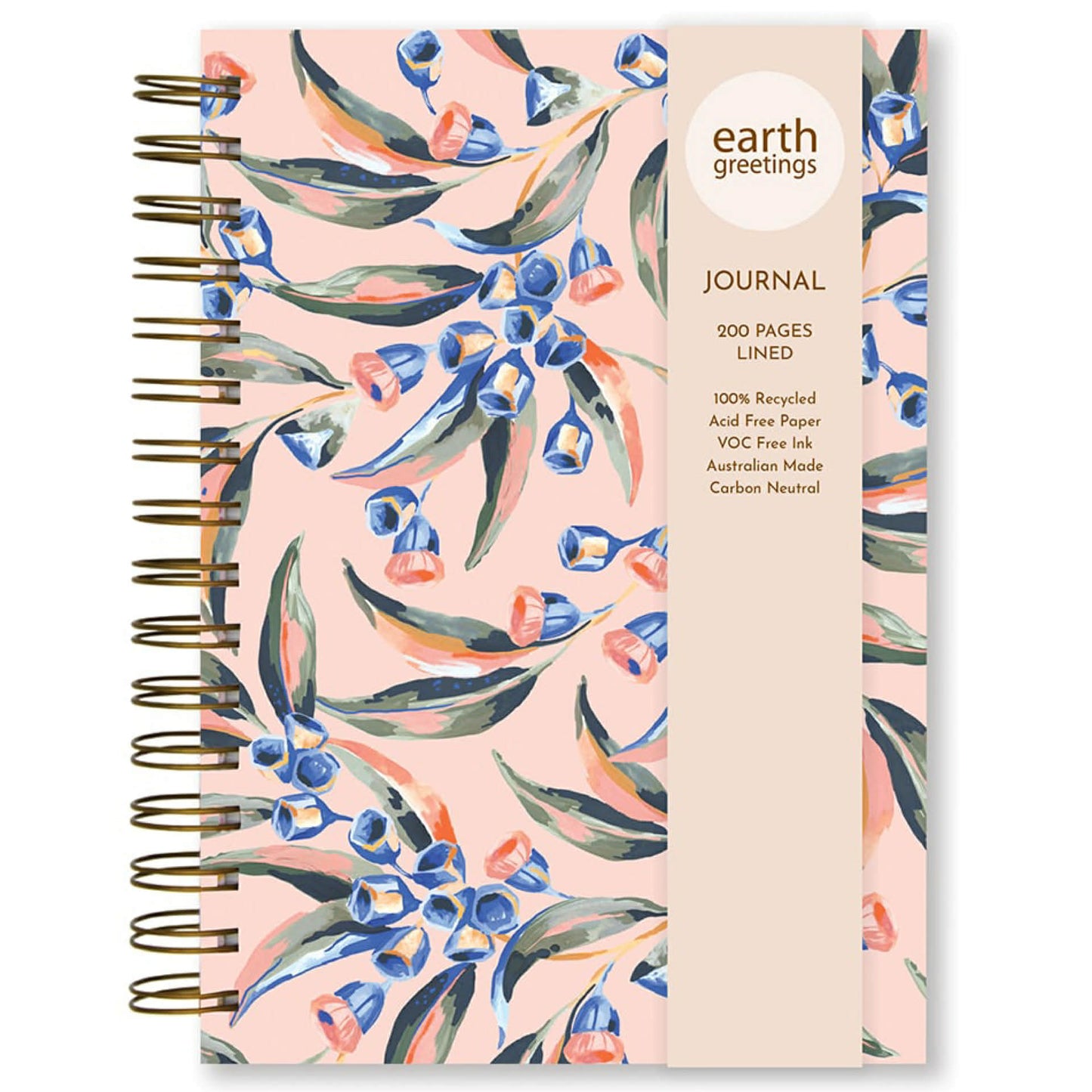 EARTH GREETINGS- A5 Lined Journal- Gumnut Dance - Jayne Branchflower