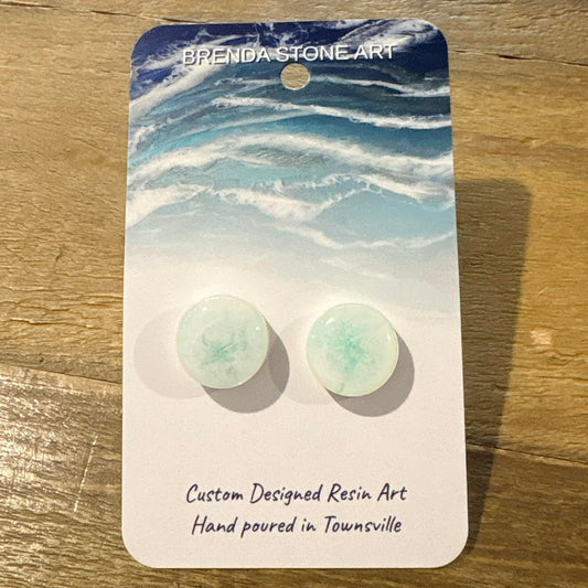 BRENDA STONE ART - Ocean Stud Earrings 9