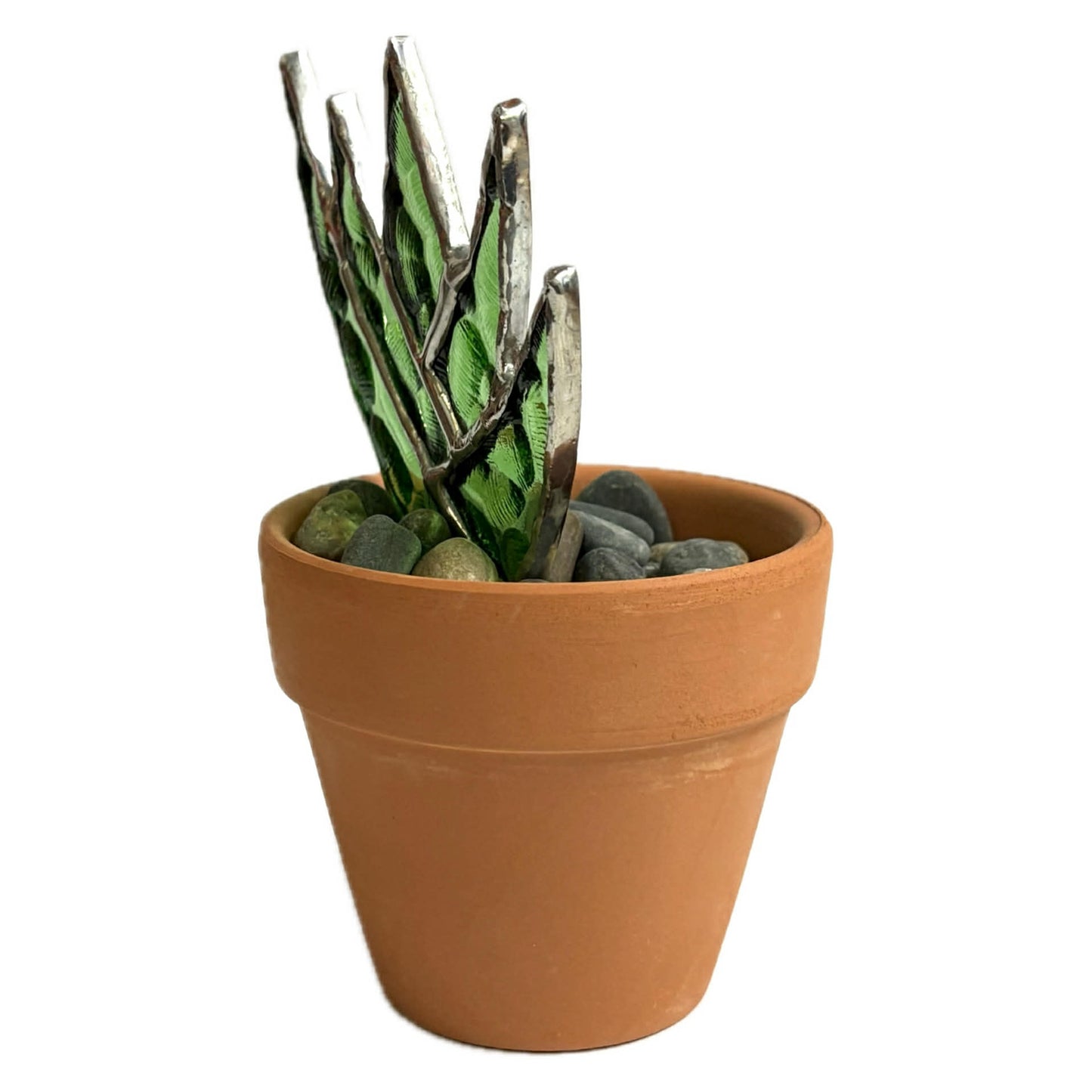 SWAN GLASS - SUCCULENT - STAINED GLASS ORNAMENT #3