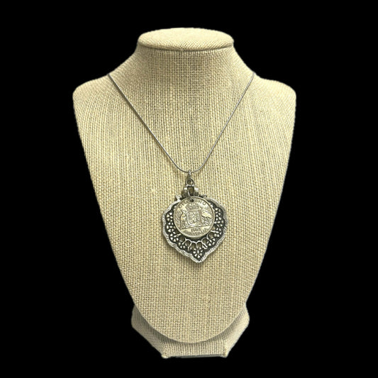 MOLLY MADE- Genuine Australian Florine Coin Pendant Necklace